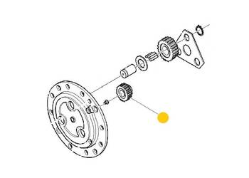 zębatka piasty Komatsu WB93R-2 WB97R-2  CA0115643