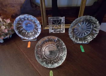 & Kryształowa Popielnica Popielniczka & PRL & Vintage &