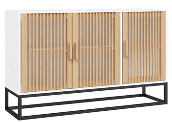Szafka biała 105x30x65 cm materiał drewnopochodny WM-352121