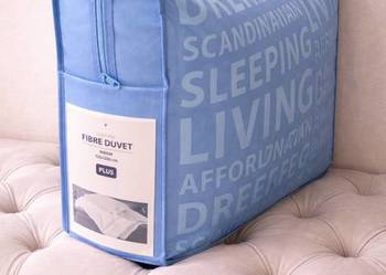 NOWA kołdra 135x200 pojedyncza ciepła antyalergiczna pikowana biała + torba