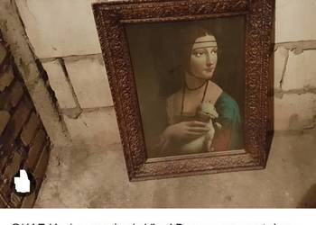 OKAZJA ..Leonardo da Vinci Dama z gronostajem olej deska