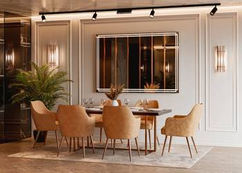 Lustro MAJESTIC LED – nowoczesne lustro prostokątne glamour