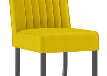 Fotel żółty obity aksamitem WM-352455