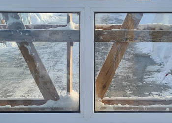 OKNA KacprzaK Witryna 186X80 FIX Używany PCV Plastikowy