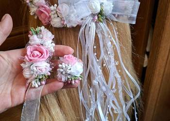 Wianek komunijny bransoletka Przypinka