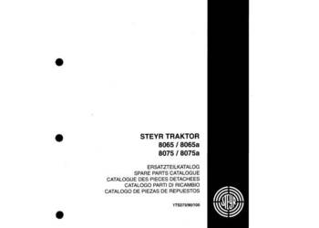 STEYR 8065 8065a 8075 8075a  KATALOG CZĘŚCI wysyłka !