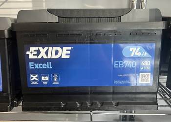 Akumulator 74Ah 680A EN Exide Excell  PRAWY PLUS
