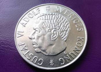Moneta 5 KORON 1955 TS / SZWECJA - Srebro - Piękna !