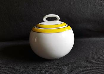 Stara unikatowa cukierniczka, cukiernica porcelana Wałbrzych design PRL