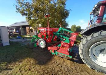 Zestaw uprawowo siewny brona wirnikowa kverneland oraz siewnik Agromasz