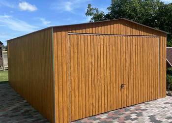 Garaż blaszany 4x6 ZŁOTY DĄB