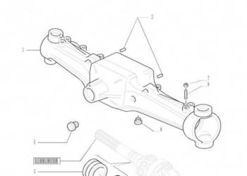 New Holland T6090 T6070 Pochwa mostu napedow 87633190