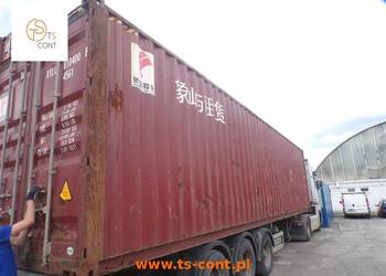 Kontener morski magazynowy budowlany 40 HC 40 DV używany 12 metrowy