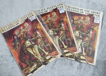 Władysław Łokietek - zestaw 3 komiksów, rózne wersje język. Władysław Łokietek - zestaw 3 komiksów, rózne wersje język.