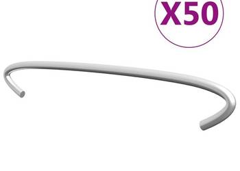 vidaXL Haki do gabionów, 50 szt., galwanizowana stal, 15 cm(SKU:145617)