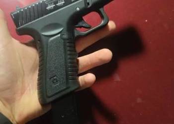 Glock Full auto ASG Airsoft APS Black Hornet
