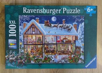 Puzzle Boże Narodzenie w domu Ravensburger 100 elementy 6+ lat