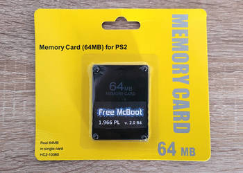 Karta Pamięci PS2 64MB Memory Card + Przeróbka FreeMCBoot PL