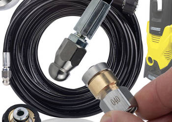 Wąż do Czyszczenia Kanalizacji 20m | Gwint M22, 2 Dysze