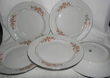 talerze vintage porcelana komplet_D