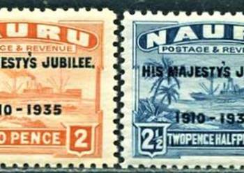 NAURU 1935-kompletna seria.Gratis wysyłka!