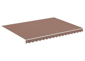 vidaXL Zapasowa tkanina na markizę, brązowa, 4x3 m(SKU:311977)