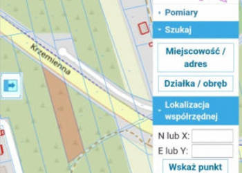 Sprzedam działkę przy ul Krzemiennej