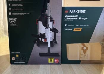 Nowe - Parkside Odkurzacz na mokro i na sucho W, PWD 25 C4 + Worki 10 szt