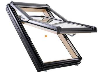Okno dachowe ROTO wysokoosiowe R79 drewniane 74x140, 3-szybowe