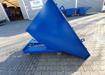 Kontener metalowy uchylny do wózka widłowego 1100 litrów