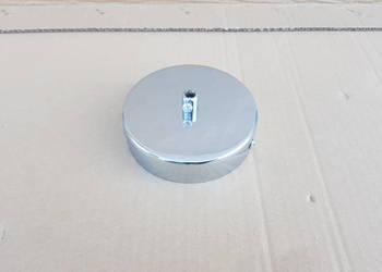Podsufitka do lamp maskownica rozeta puszka 100mm CHROM + BLOKADA