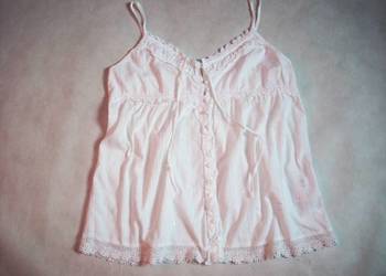River Island Biała Bluzka TOP Bawełna 42 44