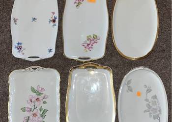 ~ Patera, biała porcelana. Złocona.