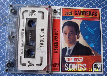 + Kaseta; J. CARRERAS--THE BEST SONGS; LEO .