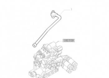 New Holland T6010 T6090 T6070 Rurka hydrauliczna 16 mm od x 241.5, 81.5 mm…