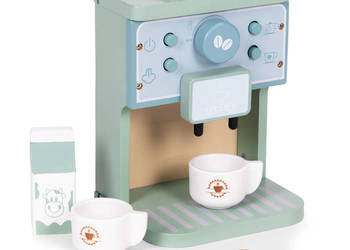 Drewniany ekspres do kawy dla dzieci zestaw baristy 8 elementów ECOTOYS