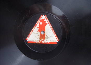 Plyta gramofonowa ,,VOX'' --12 Cali , 78 obrotow.