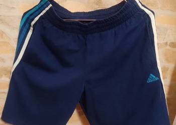 (S) ADIDAS/Granatowe szorty Sportowe z Londynu, spodenki piłkarskie