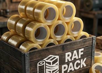 Taśma pakowa akryl Mega jakość rolka 100 metrów RAF PACK