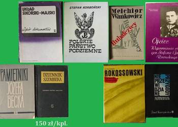 Rokossowski / Kuropieska/ Rowecki/ Beck/ Szembek/Sikorski/ Hubal / Majski