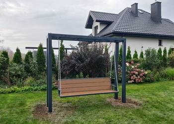 Nowoczesna huśtawka metalowa loft metal