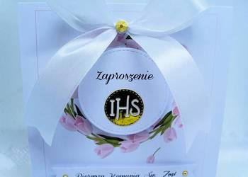 Zaproszenie z okazji I Komunii Św. spersonalizowane koperta