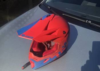 Kask Cross / Enduro / Quad RAVEN – Rozmiar M (Czerwono-Niebieski)