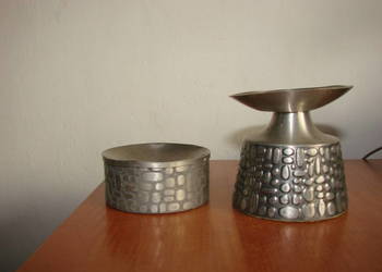 Pewter Norway cynowe świeczniki