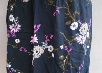 Spodnica prosta falbanka kwiatki elegancka M