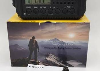 Radio korbowe AM/FM/SW CR1009 Aku 12000 mAh, przenośne z latarką SOS Dynamo