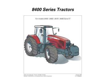 Massey Ferguson  8400, 8450, 8460, 8470, 8480 instrukcja ob. Massey Ferguson  8400, 8450, 8460, 8470, 8480 instrukcja ob.