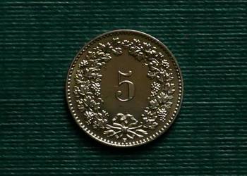 SZWAJCARIA - 5 rappenów, 2017r