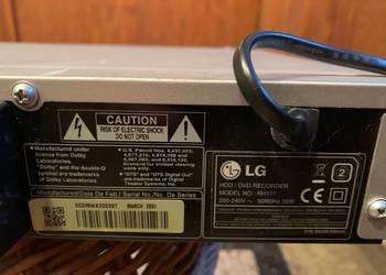 LG HDD Model RH177 HDD/DVD Recorder