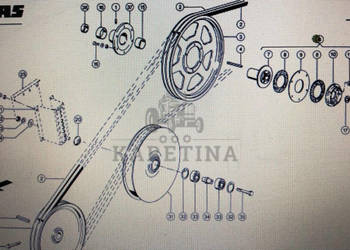 Sprzęgło przeciąźeniowe Class Mega 370-340 Nr kat. 000 670 598 5 Nr kat. 0…